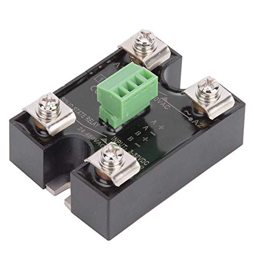 FtVogue Solid State Relay Dual Channel DC-AC реле Едноза фаза SSR Berm 24-480Vac [)], Реле