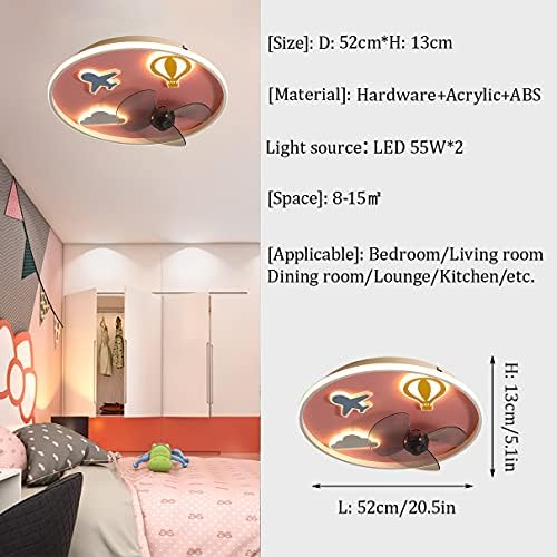 Неохијска таванска светлина и далечински управувач тивка 3 брзини во спална соба предводена од спална соба затемнето светло на вентилаторот