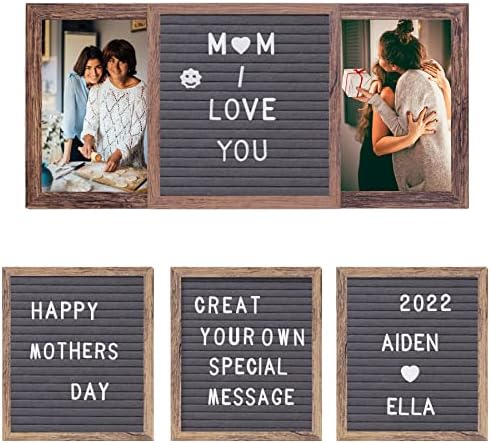Рамка за слика на мајки, подарок за мајки за мајка од ќерка, 4x6 '' Персонализирана рамка за слика цврсто дрво Мама роденденски