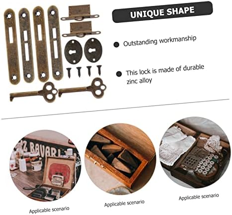 Abaodam 8 поставува дрвени кутии хардвер додатоци пет парчиња поставени подароци за цинк легура