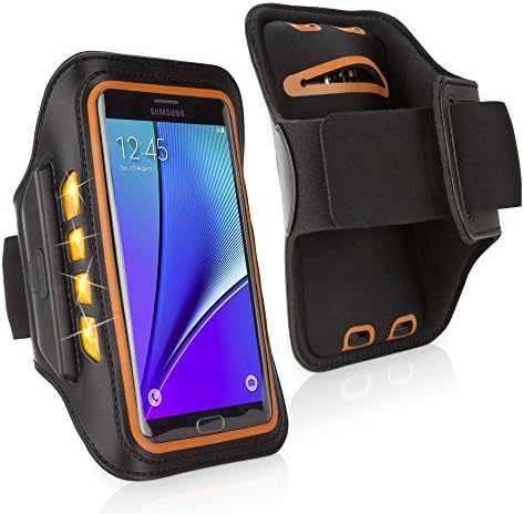 Case Boxwave Case за Galaxy Note 3 Neo - Jogbrite Sports Armband, висока видлива светлина за безбедност LED тркачи на тркачи за