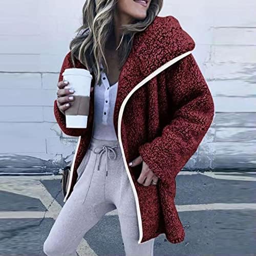 Есенски зимски кадифен јакни за жени лабава лабава долга ракав патент јакна плус големина обични топли палта надвор од облеката