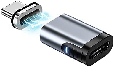 Aucon USB C магнетски адаптер директно 24 пин 2 пакет PD 100W Брзо полнење со 10GBS трансфер на податоци USB3.1