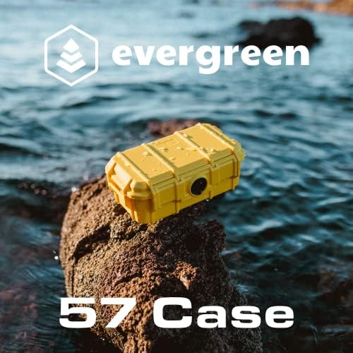 Evergreen 57 Водоотпорна суво кутија заштитна кутија - Безбеден пат за патување/MIL Spec/USA Made - За камери, телефони, муниција,
