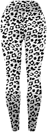 Јога панталони плус женски јога печатени пантолони за гаќички со висока половината