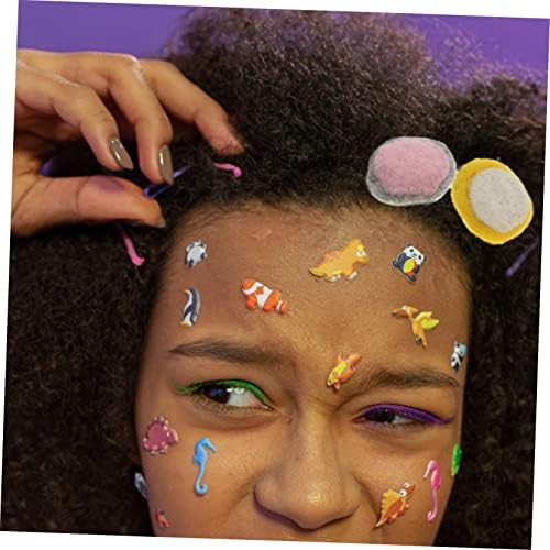 MagicLulu 5pcs додатоци за коса DIY додатоци за накит Додатоци за животни уши, лента за глава, пом, лента за глава почувствуван