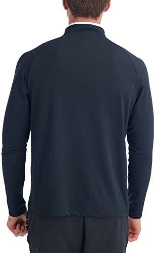 Погодни вселенски машки спортски кошули поштенски врат лесен долги ракави пулвер за трчање/тренинг/фитнес