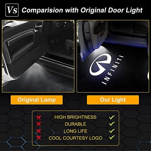 Проектор За Лого На Светлото На Вратата На автомобилот Компатибилен Со Infiniti Ghost Shadow Lights Додатоци За Замена Q50 Q60 Q70 G25 G37