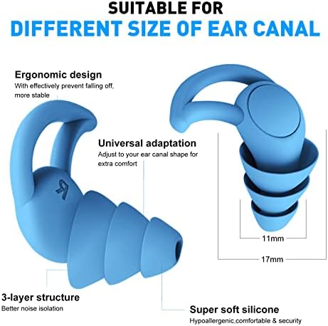 Ушите приклучоци за откажување на бучавата за спиење, приклучоци за уши за намалување на бучавата - приклучоци за уво за спиење, супер меки,