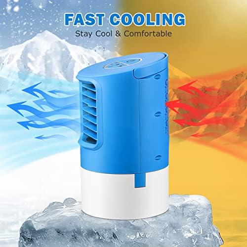 Личен климатик на ИМИКЕЈА: 3 во 1 преносен вентилатор за климатик, испарувачки AC мини климатик овла овластувач со 3 брзини на