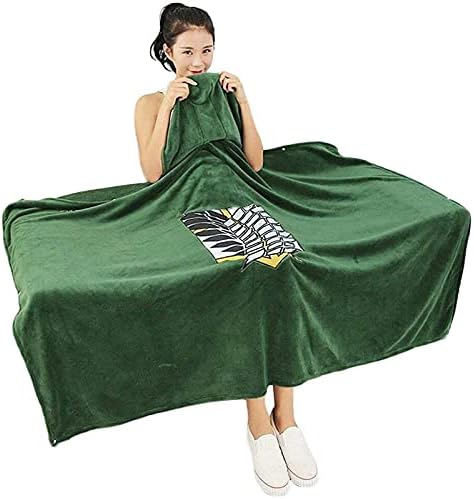 Доводно домаќинство што се носи ќебето за пријатно лесен качулка со качулка, меки ќебе за ручек за ручек