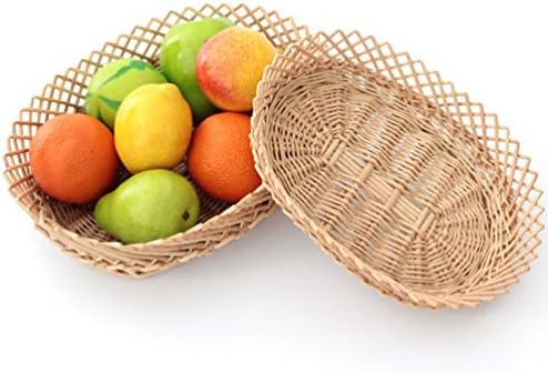 Doitool подарок корпа за подароци корпа за подароци корпа за подароци плетен овошен корпа ратан леб корпи јајце зеленчук корпа за складирање овошје