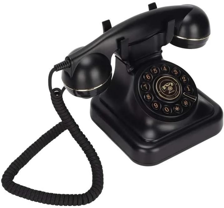 N/A Retro Firtline Телефонски Европски стар стил жичен телефонски работна површина фиксна кабелска телефон за хотелска декорација на