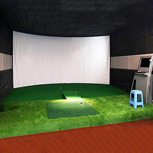 Werfds симулатор за голф топка за влијанието на проекцијата Екран во затворен материјал за бела ткаенина за голф голф голф цел