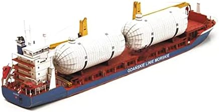 Natefemin DIY Model 1: 400 Полски Gdansk карго -брод за хартија модел на брод Sciene Display Рачно изработен модел на модел играчка играчка