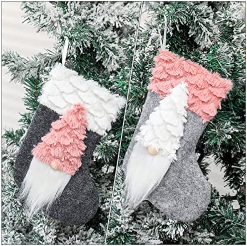 Cabilock Cover Candy Plush Tags Santa Cods Pocking виси мешани домашни дрвја Смешни украси Декоративни чорапи декори мантил ткаенина