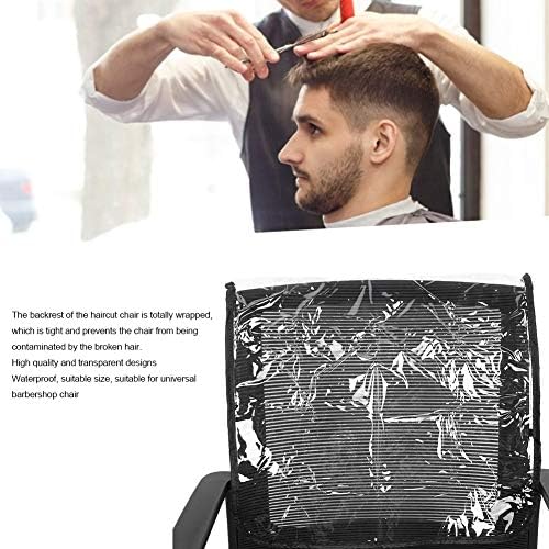 Vifemify Фризер стол покритие за коса салон за коса стол пластична покривка анти-дата крем бербер стол транспарентно заштитно покритие за сечење