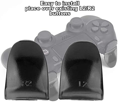 Активирани екстендери за PS4 PlayStation4 2PCS трајни копчиња R2 L2 активираат продолжување на екстендерот за PS4 контролор продолжени