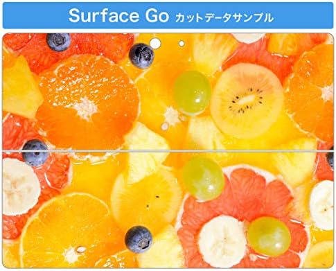 Декларална покривка на igsticker за Microsoft Surface Go/Go 2 Ultra Thin Protective Tode Skins Skins 001602 Овошје портокалова