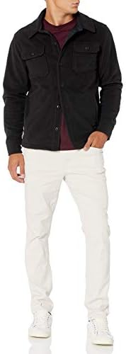 Essentials Машка јакна за кошула со долги ракави поларно руно