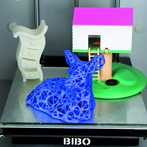 BIBO 3D печатач Двојна екструдер Цврст рамка WiFi екран на допир Намалување на времето за печатење на половина филамент детектиран стаклен