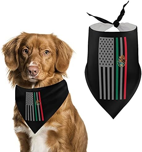 Американско Мексико Знаме Триаголник Миленичиња Бандана Куче Шамија Шамија За Големи Средни Мали Кучиња Кученца Мачка Миленичиња