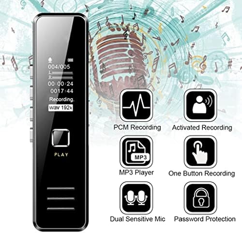DLOETT Професионални Дигитални Аудио Звук Диктафон Пен ДИКТАФОН 32GB 20hour Снимање Полнење
