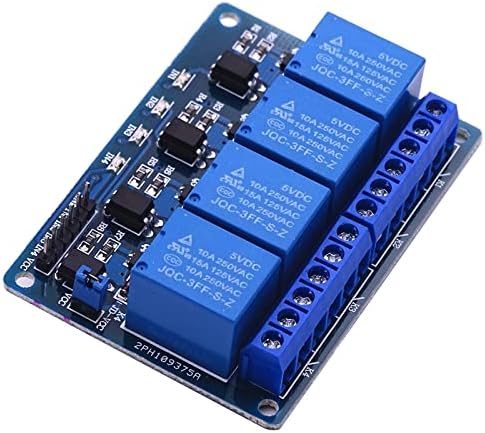Exongy 5V/12V/24V 4 канален реле модул 4-канален реле Контрола на таблата за со With OptoCoupler Relay Output 4 Way Relay Module 4ch