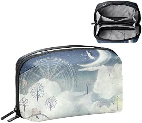 Ѕвезденото Небо Месечината Шминка Торба Патент Торбичка Патување Козметички Организатор За Жени И Девојки