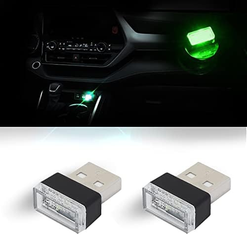 Smeyta 2pcs АВТОМОБИЛ USB Внатрешни Атмосферски Светилки, Автомобил Мини USB Led Светла, Атмосферски Светла За Внатрешни Работи