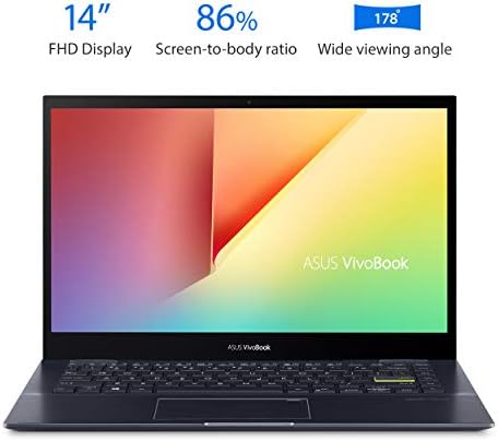 ASUS VivoBook Flip 14 Тенок И Лесен 2-во-1 Лаптоп, 14 FHD Дисплеј На Допир, AMD Ryzen 7 5700U, 8GB RAM МЕМОРИЈА, 512GB SSD, Игла,