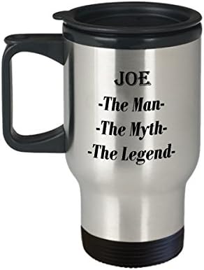 Џо-Човекот Митот Легендата Прекрасно Кафе Кригла Подарок - 14оз Патување Кригла