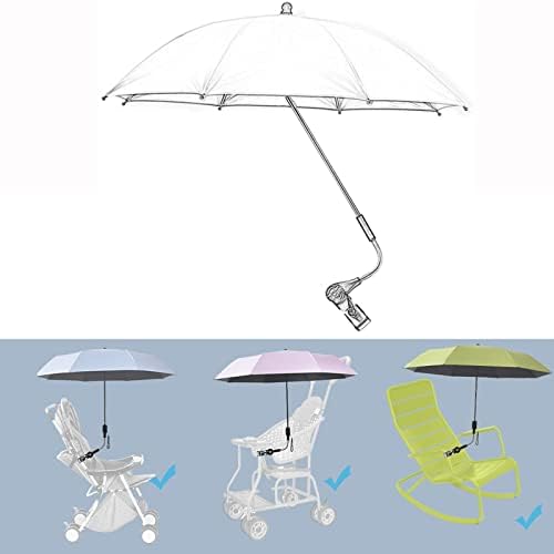 Чадор за шетачи за бебиња чадор чадор, универзален 50+ УВ парасол, заштита УВ бебе чадор чадор за детска количка, дијаметар од 82 см