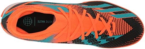 Adidas Unisex x Speedportal Messi.3 Внатрешен фудбалски чевли, тимски соларни портокалови/нане Раш/црна, 8,5 американски мажи