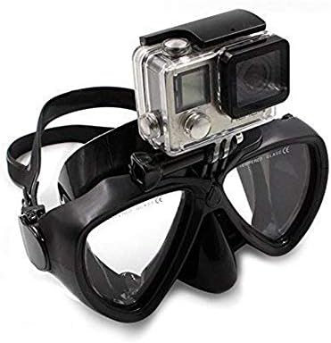 Поставете нуркачи за нуркање на Акционите камери на Паталачи, силиконска нуркачка стакло суво врвот на маска, маска со калено стакло панорамско