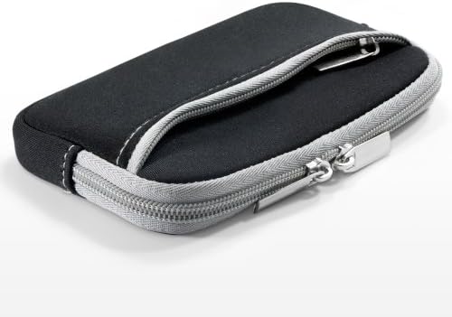 Case Boxwave Case компатибилен со LG Premier Pro - Softsuit со џеб, мека торбичка Неопрена покриена ракав Зипер џеб за LG Premier