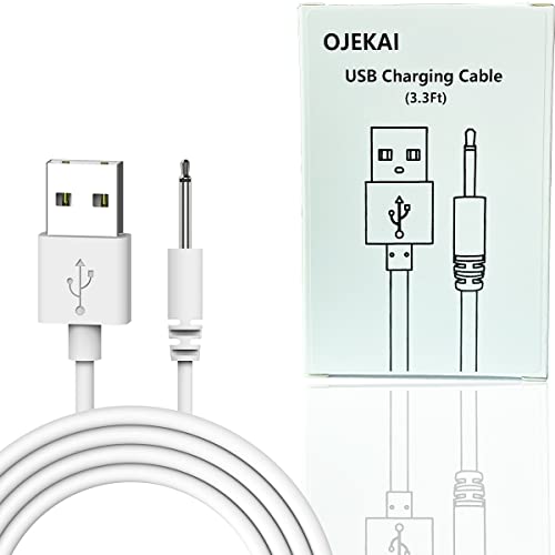 Ојекаи 2 пакет 3,3ft замена на DC кабли за полнење, кабел за полнење со 2,5 мм, траен USB Брз DC полнач