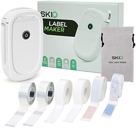 Производители на етикети Skio, машина за создавање на етикети L11 со лента, преносен Bluetooth мини печатач за етикети за етикетирање, рачна