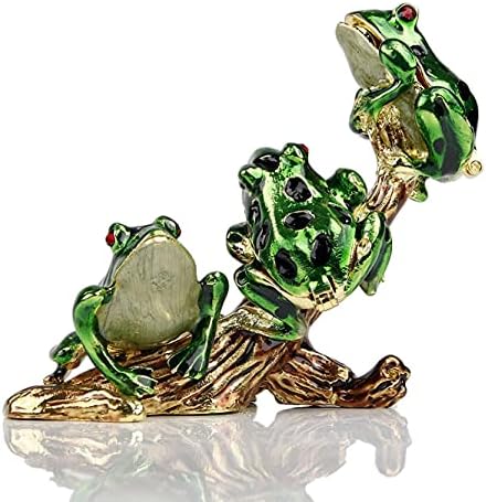 Седумби рачни насликани кристални жаби фигура Идеја за подароци за декоративни кутии за накит