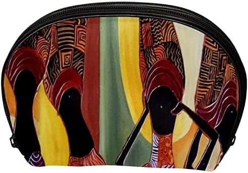 Козметичка Торба ТБУОБТ За Жени, Чанти За Шминка Пространа Торбичка За Тоалети Подарок За Патување, Ретро Уметност Убава Африканка