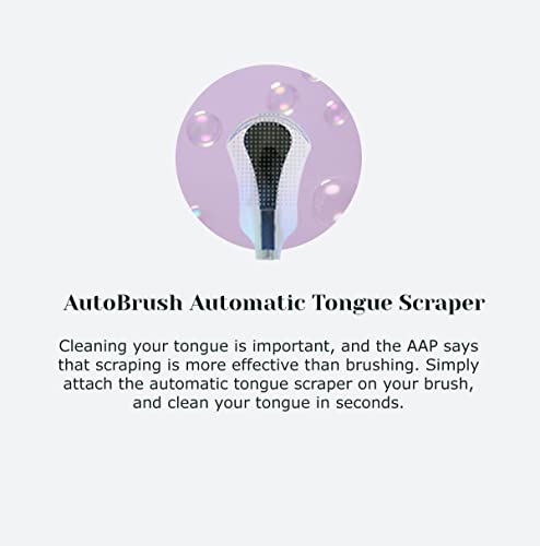AutoBrush Scraper, чистач на јазик помага во борбата против лошиот здив, лесен за употреба, третман на лош здив за возрасни и деца