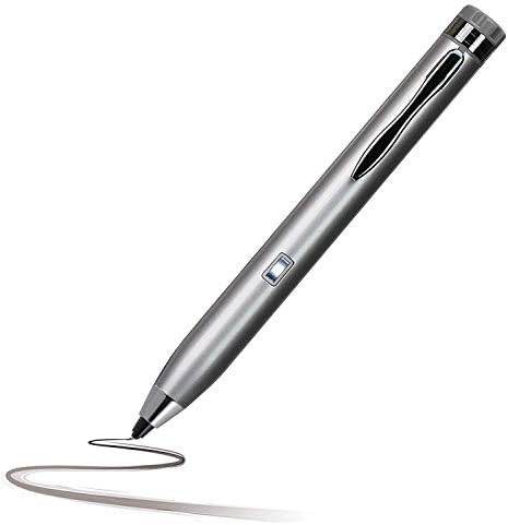 Navitech Silver Mini Fine Point Digital Active Stylus Pen компатибилен со Lenovo IdeaPad 330 -ти