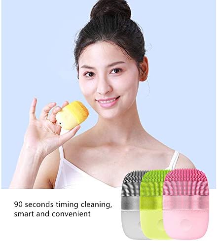 Гуангминг - Sonic Electric Smart Smart Cleaning Cleaning Chush IPX7 водоотпорен силиконски чистење на четка за чистење на лице, алатка за