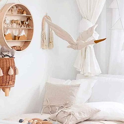 Злбиб креативен wallид што виси со кадифена кукла ткаенина семејство спална соба детска соба декорација приврзок бебе удобна перница