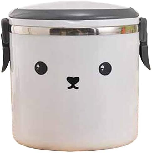 Детски бенто бенто бенто од не'рѓосувачки челик бенто -вакуум изолирана храна контејнер лименки бенто кутија супа чаша, б