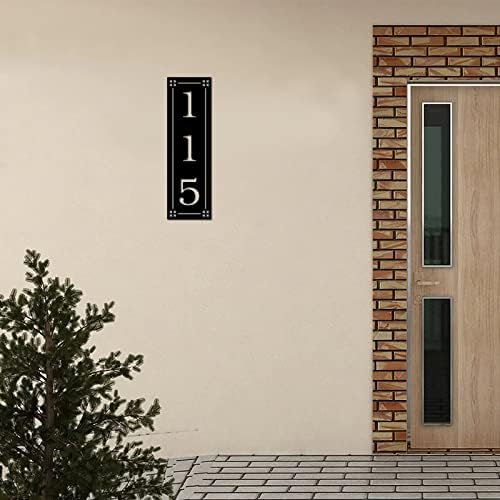 Alioyoit Metal Sign Прилагодени броеви на адреса на куќи прилагодени ласерски исечени метални wallидни декор висечки знак подготвен