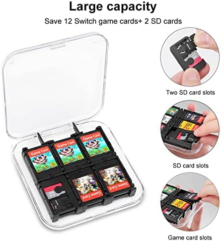 Kiwi Bird Game Card Case Case ShockProof Game Card Card Storader 6 Slots Storage Protective Box компатибилно со Switch Games