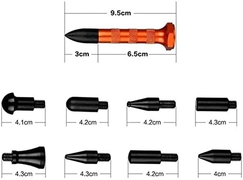 Комплет за поправка на заби на автомобили Waitlover Metal Faucet Pen 9 парче алатка за поправка Алатка за рака, нокаут за отстранување на заби, безброј комбо поправка R0N6 пенкало