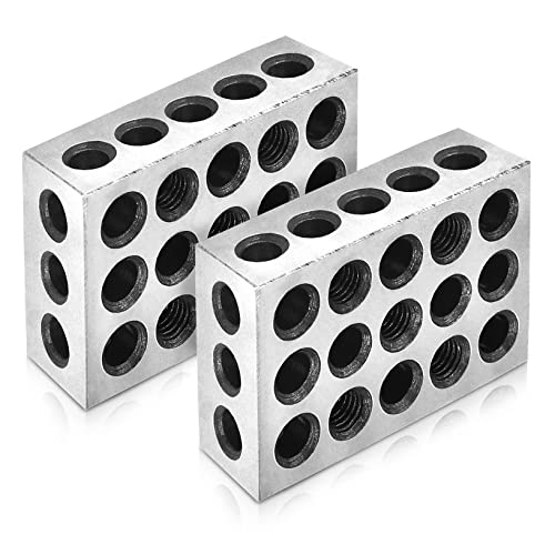 Лаблт паралелен блок сет 1 x 2 x 3 инчи блокови 23 дупки 0,0003 инчи машинистичка репликација за машина за мелење