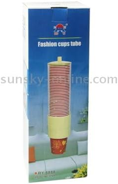 Прибор за јадење мода автоматски пластични модни чаши цевка, асистент за чаши